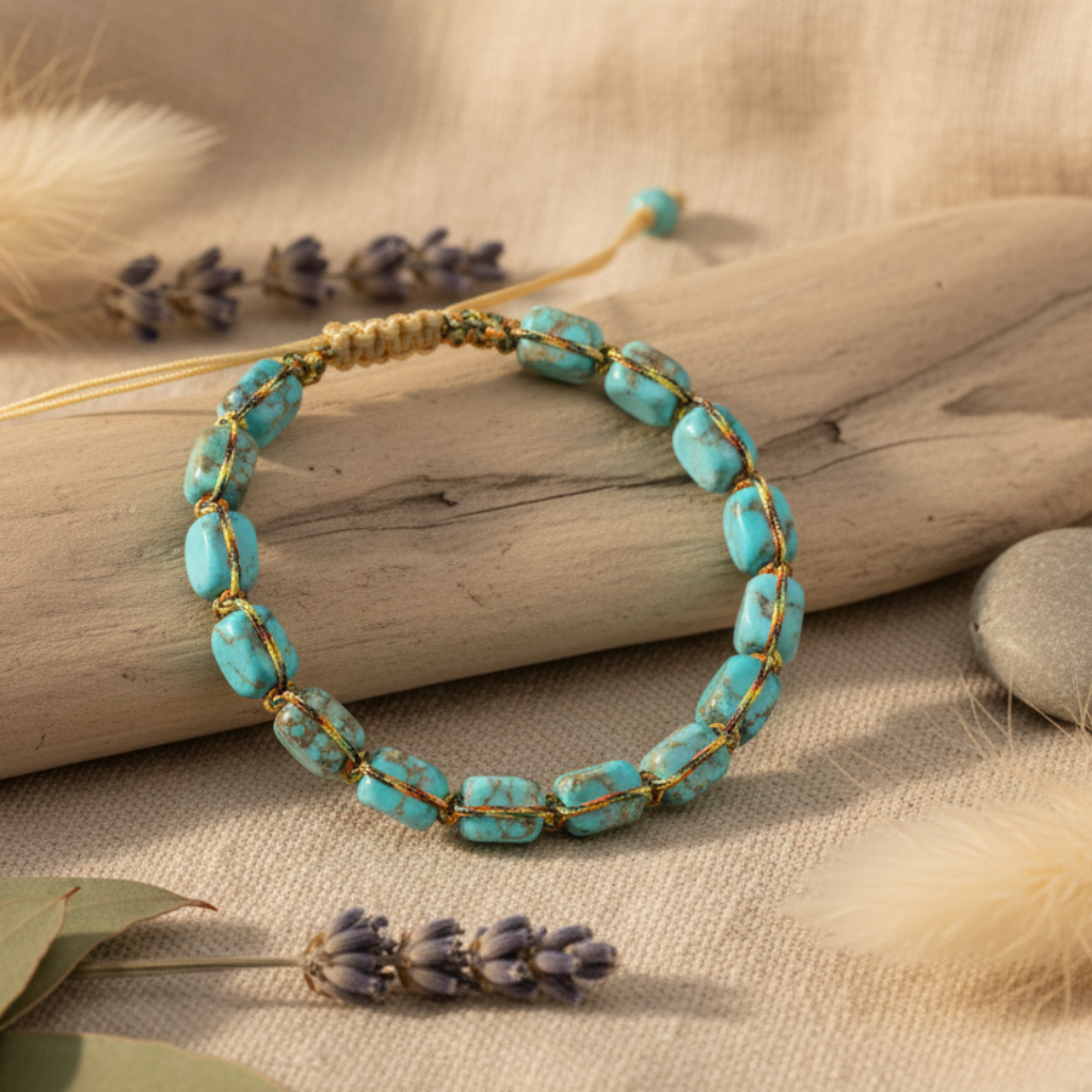 Handmade imperial jasper geometric natural stone bracelets